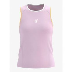Koszulka do biegania damska Compressport Trail Racing Tank. Czerwone koszulki sportowe damskie Compressport, bez wzorów, bez kołnierzyka, bez ramiączek, do biegania. Za 277.99 zł.