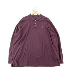 Koszulka Polo męska z długim rękawem Polo Ralph Lauren. Czerwone koszulki polo męskie Ralph Lauren, m, bez wzorów, z jeansu, eleganckie, bez ramiączek. Za 106.46 zł.