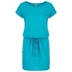 Sukienka damska Loap Bladana niebieska. Niebieskie koszulki sportowe damskie Scarpa, xs, bez wzorów, z bawełny, bez kołnierzyka, bez ramiączek, trekkingowe. Za 127.99 zł.