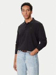Tommy Jeans Polo DM0DM23630 Czarny Regular Fit. Czarne koszulki polo męskie Tommy Jeans, m, bez wzorów, z bawełny, bez ramiączek. Za 296.99 zł.