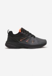 Ciemnoszare Sznurowane Buty Sportowe Soft Shell Irushe. Szare buty sportowe męskie Born2be, bez zapięcia. Za 169.99 zł.