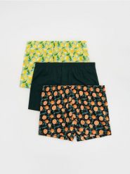 3 pack bokserek Loose - żółty. Żółte bokserki męskie Reserved, l, bez wzorów. W wyprzedaży za 59.99 zł.