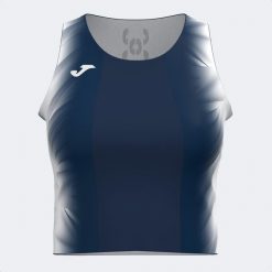 Damski tank top Joma Top Elite Xi. Białe koszulki sportowe damskie Joma, l, bez wzorów, bez kołnierzyka, bez ramiączek, do biegania. W wyprzedaży za 141.35 zł.
