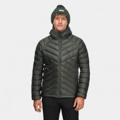Kurtka męska puchowa Alpinus Pollux puch gęsi. Zielone bluzy męskie Alpinus, m, bez wzorów, z puchu, sportowe, bez kaptura. Za 589.99 zł.