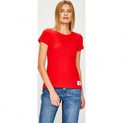 Calvin Klein Jeans - Top. Topy damskie marki Calvin Klein Jeans. Za 119.90 zł.
