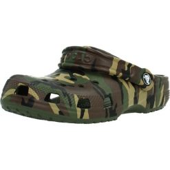 Sandały CROCS CLASSIC CAMOUFLAGE Zielony. Zielone sandały męskie Crocs, z syntetyku, bez zapięcia. Za 207.99 zł.