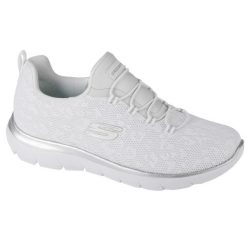 Buty do chodzenia damskie Skechers Summits Leopard Spot. Białe obuwie sportowe damskie Skechers, bez wzorów, z gumy, trekkingowe. Za 259.99 zł.