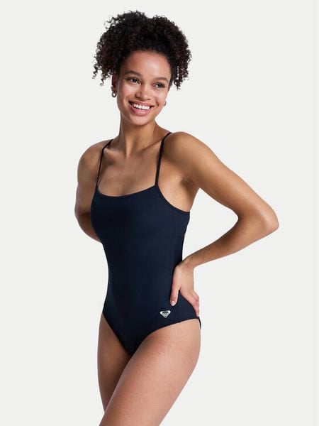 Roxy Strój kąpielowy Solid Essentials ERJX103805 Czarny. Czarne kostiumy jednoczęściowe damskie Roxy, xs, bez wzorów, z syntetyku. Za 251.99 zł.