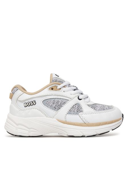 BOSS Sneakersy J52815 M Biały. Białe buty sportowe chłopięce Boss, bez wzorów, bez zapięcia. Za 629.99 zł.