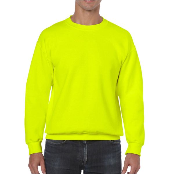 Bluza Rozpinana Z Grubej Mieszanki Dla Dorosłych Unisex. Zielone bluzy męskie Gildan, m, bez wzorów, bez kaptura. Za 63.99 zł.