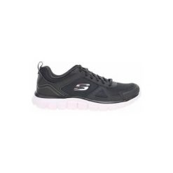 Buty do chodzenia męskie Skechers Track Scloric. Czarne buty sportowe męskie Skechers, bez zapięcia, do biegania. Za 259.99 zł.