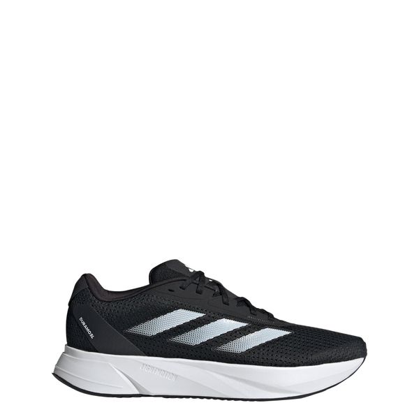 Buty do biegania dla dorosłych Adidas Duramo SL. Białe obuwie sportowe damskie Adidas, bez wzorów, z materiału, do biegania. Za 239.00 zł.