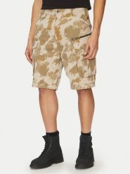 G-Star Raw Szorty materiałowe Rovic Zip D08566-D955 H174 Beżowy Relaxed Fit. Brązowe szorty męskie G-Star Raw, m, bez wzorów, z bawełny, retro. Za 339.99 zł.