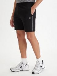 Lacoste Szorty sportowe GH0886 Czarny Regular Fit. Czarne krótkie spodenki sportowe męskie Lacoste, m, bez wzorów, z bawełny. Za 379.99 zł.