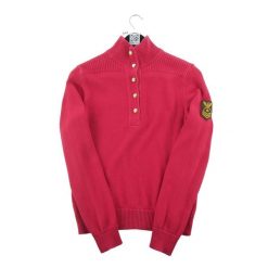 Czerwona damska sweter. Czerwone swetry damskie Ralph Lauren, l, bez wzorów, sportowe, bez kołnierzyka, bez ramiączek, bez kaptura. Za 102.20 zł.