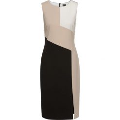 Sukienka bonprix czarno-biel wełny - cielisty. Sukienki damskie marki bonprix. Za 79.99 zł.