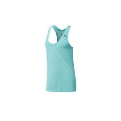 Koszulka sportowa damska Reebok Wor AC Tank. Niebieskie koszulki sportowe damskie Reebok, m, bez wzorów, z dzianiny, bez kołnierzyka, bez ramiączek, do biegania. Za 148.00 zł.