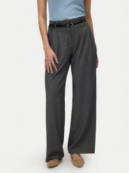 Vero Moda Spodnie materiałowe Tahia 10340300 Szary Wide Leg. Szare spodnie materiałowe damskie Vero Moda, bez wzorów, z materiału. Za 199.99 zł.