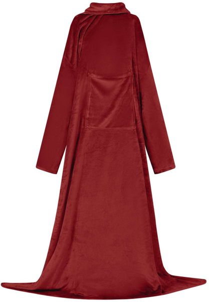 VidaXL Bluza-koc Bordeaux Czerwony Flanela. Czerwone bluzy damskie vidaXL, bez wzorów, bez kaptura. Za 127.99 zł.