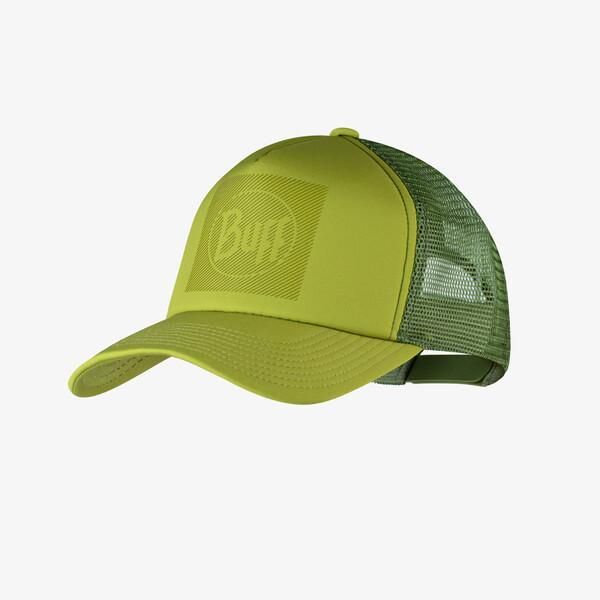 Czapka Buff Trucker Cap. Zielone czapki i kapelusze męskie Buff, bez wzorów, z elastanu. Za 99.99 zł.