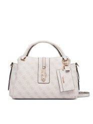 Guess Torebka Yvonne Logo HWSG23 78060 Kremowy. Białe torebki do ręki damskie Guess, z aplikacjami, ze skóry, bez dodatków. Za 634.99 zł.