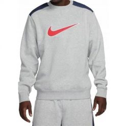 Bluza sportowa męska Nike FN0245064. Szare bluzy męskie Nike, m, bez wzorów, bez kaptura. Za 248.00 zł.
