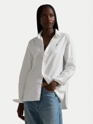 Polo Ralph Lauren Koszula 211956604001 Biały Relaxed Fit. Białe bluzki damskie Polo Ralph Lauren, xs, bez wzorów, z bawełny, bez kołnierzyka, bez ramiączek. Za 769.99 zł.