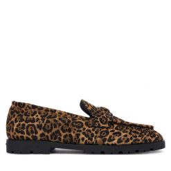 Loafersy PINKO. Brązowe mokasyny damskie Pinko. Za 1,459.00 zł.