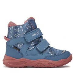 Śniegowce Superfit. Niebieskie śniegowce dziewczęce Superfit, z gore-texu, bez zapięcia. Za 389.99 zł.