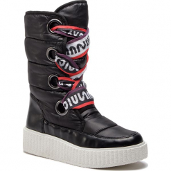 Kozaki JUICY BY JUICY COUTURE - Diletta JJ155 Pitch Black. Czarne kozaki damskie Juicy by Juicy Couture, z materiału. Za 609.00 zł.