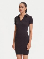 Guess Sukienka codzienna V5YK05 Z3OA0 Czarny Regular Fit. Czarne sukienki damskie Guess, na co dzień, l, z aplikacjami, z syntetyku, bez kołnierzyka, bez ramiączek, proste. Za 229.99 zł.