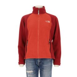 Second life - Damska czerwona kurtka TNF Red Fleece - Stan bardzo dobry. Czerwone kurtki sportowe damskie The North Face, bez wzorów, bez kaptura, trekkingowe. Za 170.36 zł.