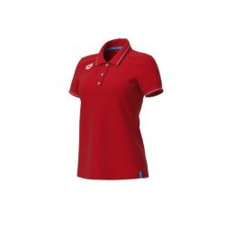 Koszulka polo damska Arena Team Polo shirt Solid Cotton. Czerwone koszulki sportowe damskie Arena, l, bez wzorów, z bawełny, bez kołnierzyka, bez ramiączek, na golfa. Za 216.50 zł.