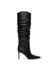MICHAEL Michael Kors Kozaki Dawn 40F5DWHB6L Czarny. Czarne kozaki damskie MICHAEL Michael Kors, ze skóry, bez obcasa, na szpilce. Za 1,469.00 zł.