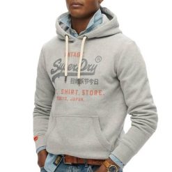 Bluza z kapturem Superdry Vl Heritage. Szare bluzy męskie Superdry., m, bez wzorów, z kapturem. Za 349.20 zł.