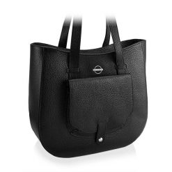 Shopperka skórzana BETLEWSKI TWB-DOL-40-CZAR czarna. Czarne torebki do ręki damskie Betlewski, bez wzorów, ze skóry, duże, bez dodatków. Za 479.00 zł.
