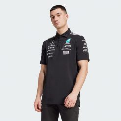 Koszulka Mercedes - Amg Petronas Formula One Team Polo. Białe koszulki polo męskie Adidas, m, bez wzorów, z materiału, bez ramiączek. Za 439.00 zł.