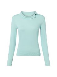 Marc Cain koszulka z długim rękawem Kobiety Bawełna niebieski, 42. Niebieskie t-shirty damskie Marc Cain, bez wzorów, z bawełny, bez kołnierzyka. Za 479.95 zł.