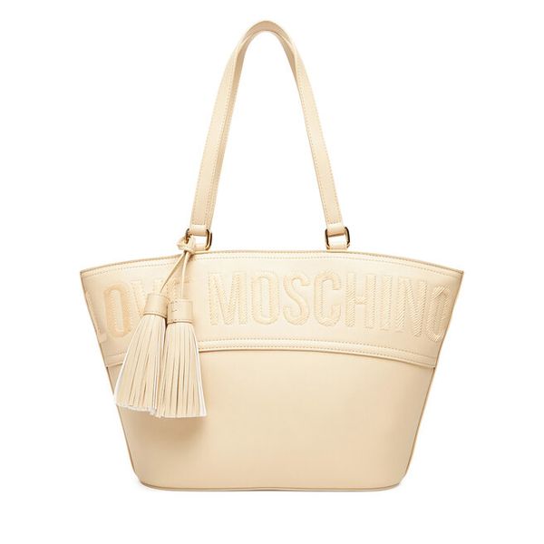 Torebka LOVE MOSCHINO. Białe torebki do ręki damskie Love Moschino, bez wzorów, klasyczne, bez dodatków. Za 417.99 zł.