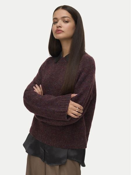 Vero Moda Sweter Ingrid 10331365 Fioletowy Regular Fit. Fioletowe swetry damskie Vero Moda, l, bez wzorów, z syntetyku, bez kołnierzyka, bez ramiączek, bez kaptura. Za 179.99 zł.