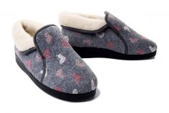 ADANEX 27937 FBP8FU SZ/CZ, kapcie damskie. Szare kapcie damskie Adanex, bez wzorów. Za 122.90 zł.