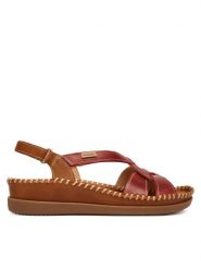 Pikolinos Sandały Cadaques W8K-1839C2 Czerwony. Czerwone sandały damskie Pikolinos, bez wzorów, ze skóry, bez obcasa, na płaskiej podeszwie, bez zapięcia. Za 559.99 zł.