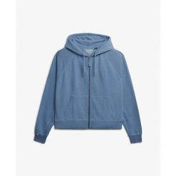 Damska bluza z kapturem zapinana na zamek Superdry Studios. Niebieskie bluzy damskie Superdry., bez wzorów, z kapturem. Za 343.30 zł.