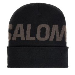 Czapka Salomon. Czarne czapki i kapelusze damskie Salomon, na zimę, bez wzorów, sportowe. Za 139.99 zł.