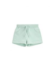 Coccodrillo Szorty sportowe WC5120401VGC Zielony Regular Fit. Zielone spodenki dla dziewczynek COCCODRILLO, bez wzorów, z bawełny, sportowe. Za 29.99 zł.