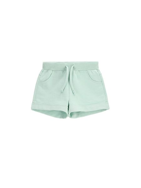 Coccodrillo Szorty sportowe WC5120401VGC Zielony Regular Fit. Zielone spodenki dla dziewczynek COCCODRILLO, bez wzorów, z bawełny, sportowe. Za 39.99 zł.