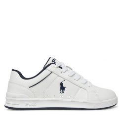 Sneakersy Polo Ralph Lauren. Białe trampki i tenisówki chłopięce Polo Ralph Lauren, bez wzorów, bez zapięcia. Za 279.99 zł.