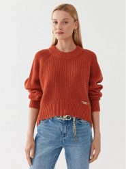 MICHAEL Michael Kors Sweter MF360NR6V1 Pomarańczowy Relaxed Fit. Brązowe swetry damskie MICHAEL Michael Kors, m, bez wzorów, z wełny, bez kołnierzyka, bez ramiączek, bez kaptura. Za 1,219.00 zł.