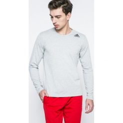 Adidas Performance - Longsleeve. Szare bluzki z długim rękawem męskie adidas Performance, z dzianiny, z okrągłym kołnierzem. Za 129.90 zł.
