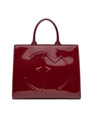 Eva Minge Torebka EO-ALICE-LDA8226-1 Bordowy. Czerwone torebki do ręki damskie Eva Minge, bez wzorów, z materiału, bez dodatków. Za 239.99 zł.